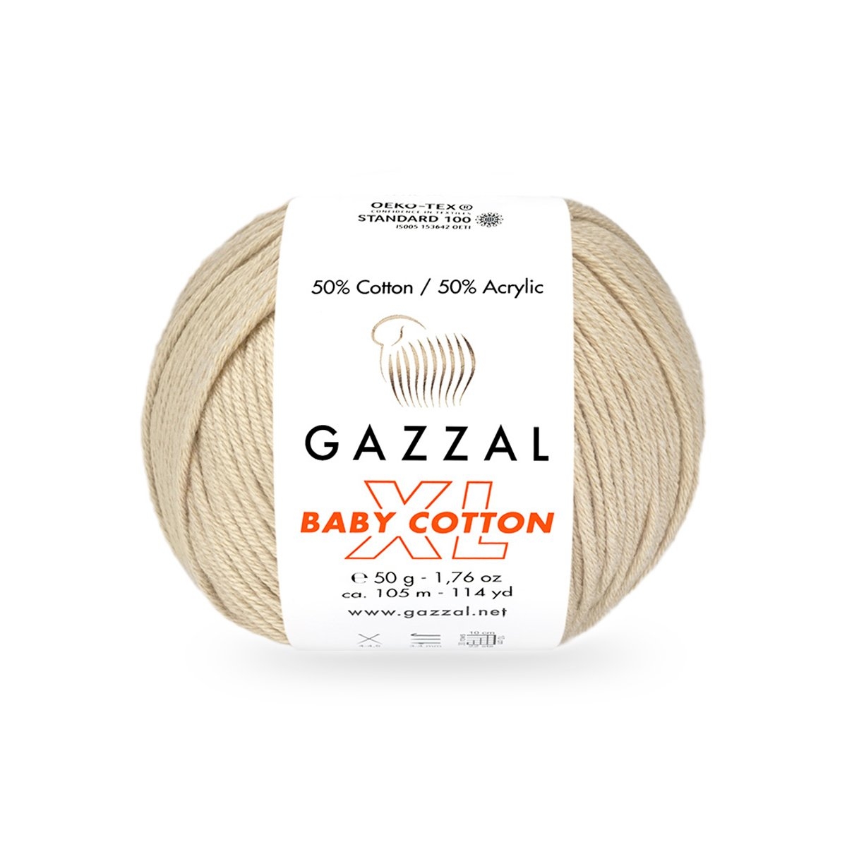 Gazzal Baby cotton XL 3445XL světle béžová