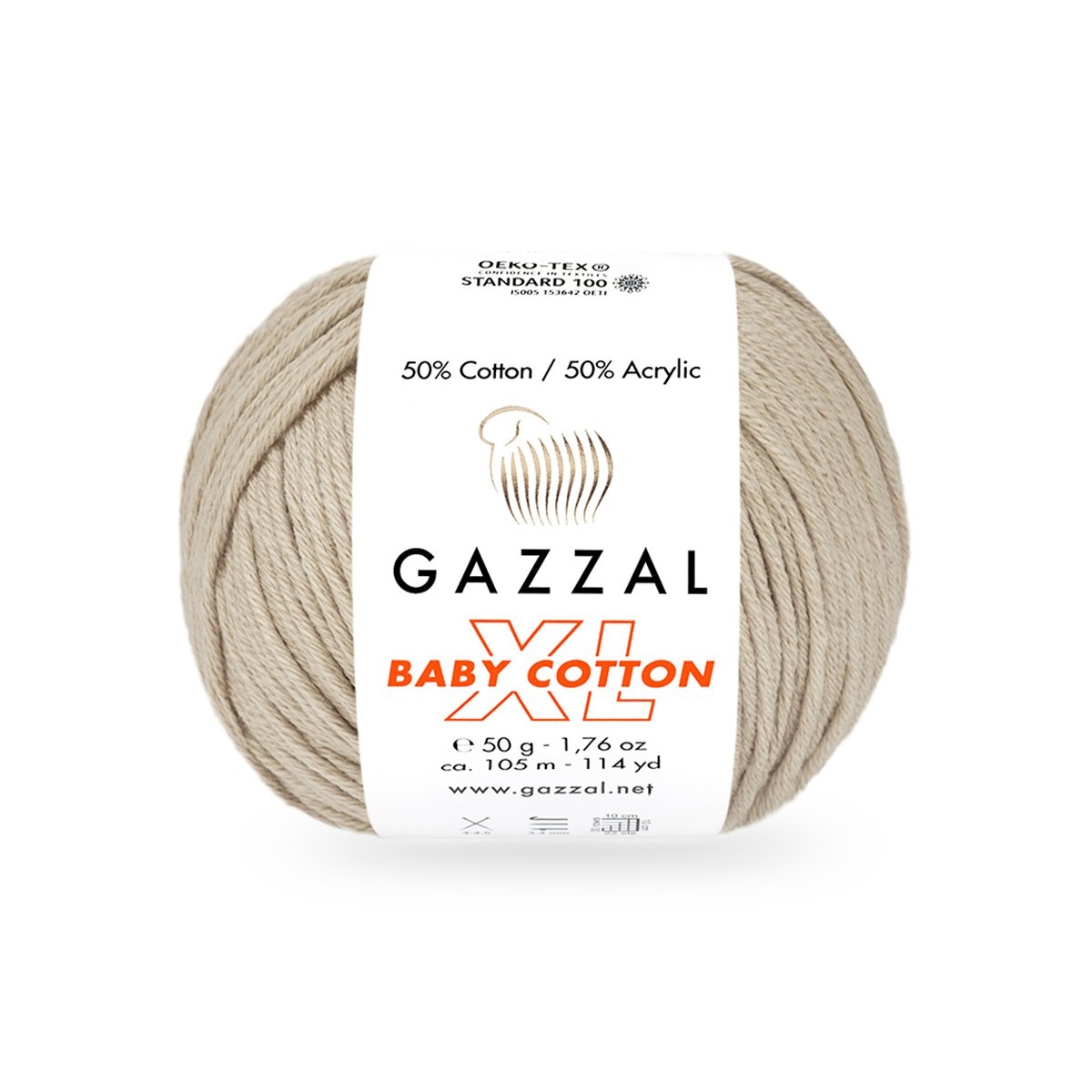 Gazzal Baby cotton XL 3446XL béžová