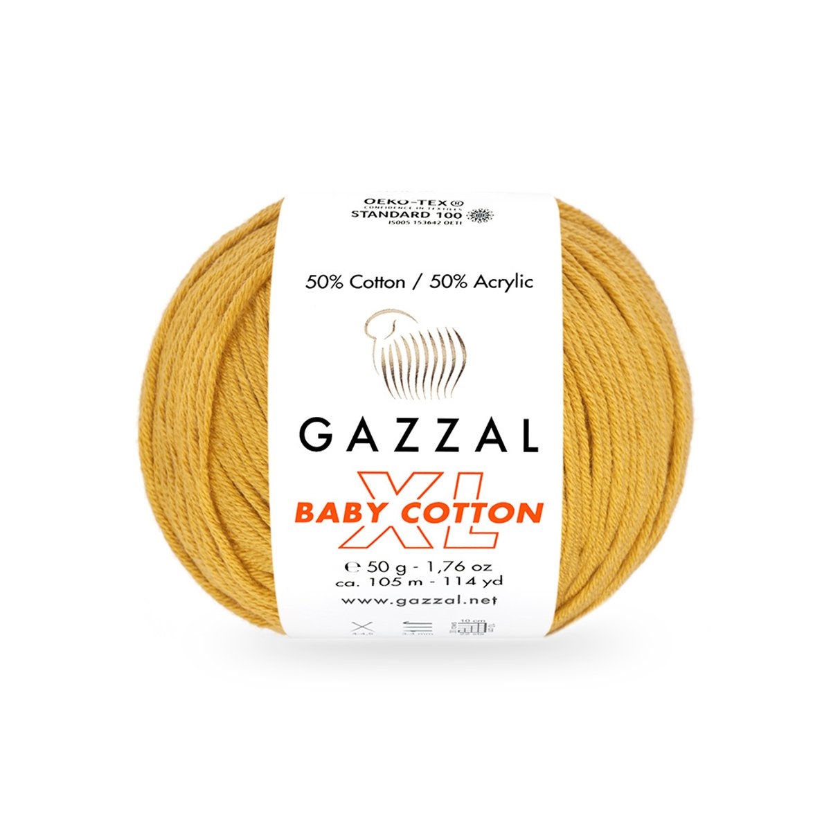 Gazzal Baby cotton XL 3447XL hořčicová