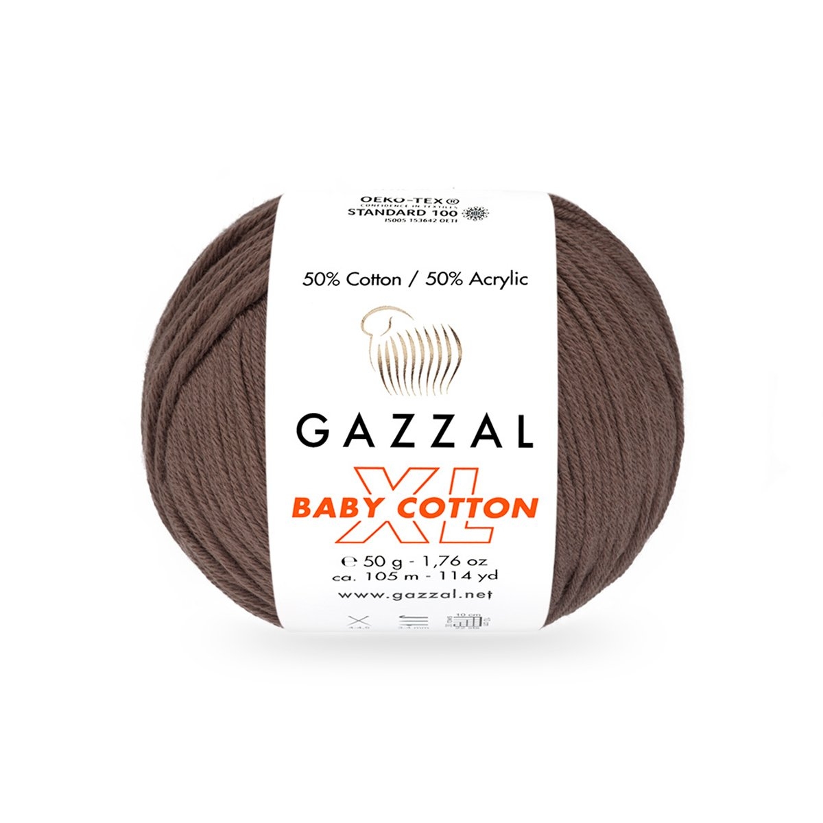 Gazzal Baby cotton XL 3455 béžovo-hnědá