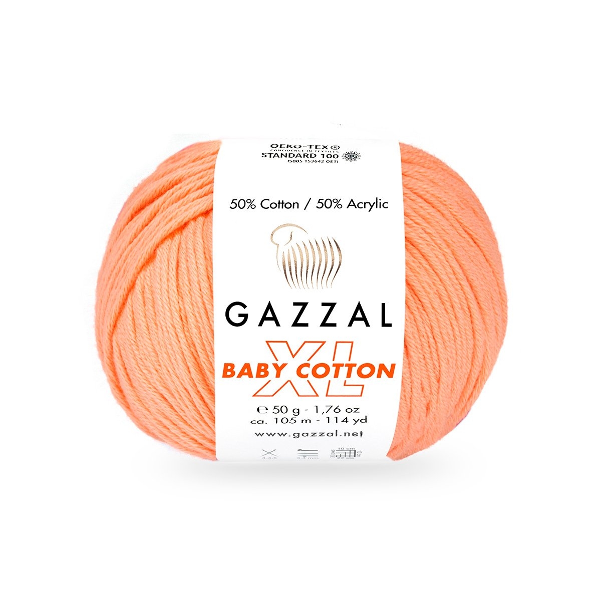 Gazzal Baby cotton XL 3465XL rezavá