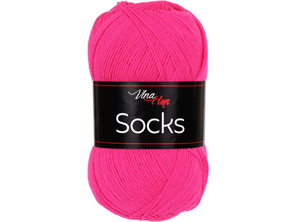 Vlna-hep Socks 61345 neonová růžová