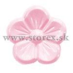 Knoflík kytička spodní přišívání 14mm - světle růžová