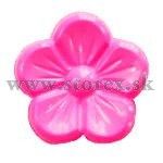 Knoflík kytička spodní přišívání 14mm - zářivě růžová