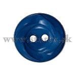 Knoflík dvoudírkový vroubkový 15mm tmavě modrá