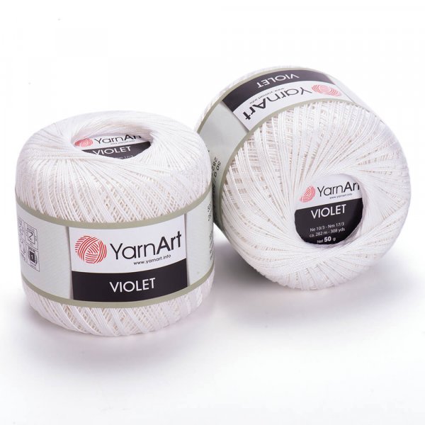 YarnArt Violet 003 - bílá
