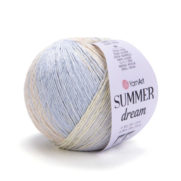 Pletací příze Summer Dream 100 g Varianta: 7 (4312) modrá světlá zelená, Balení: 1 ks