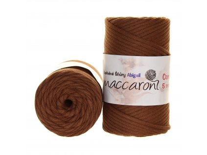 Maccaroni Šňůry Abigail 5mm - 999 walnut