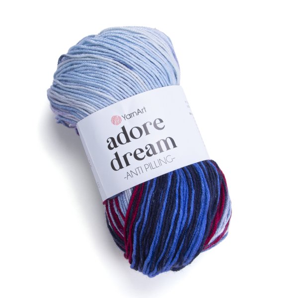 YarnArt Adore dream 1075 modro-vínová