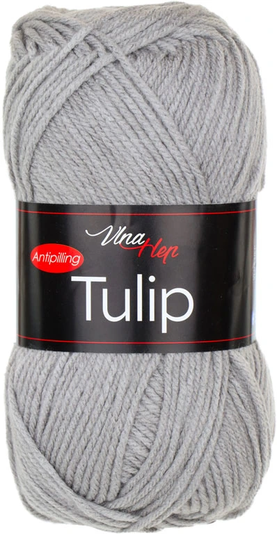 Vlna-hep Příze Tulip 41027 středně šedá