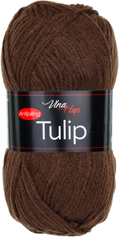 Vlna-hep Příze Tulip 41057 tmavě hnědá