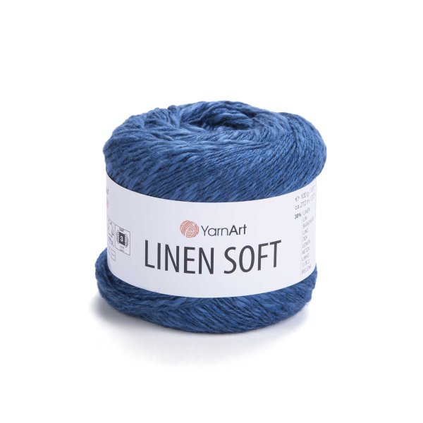 YarnArt Příze Linen soft 7317 jeansová