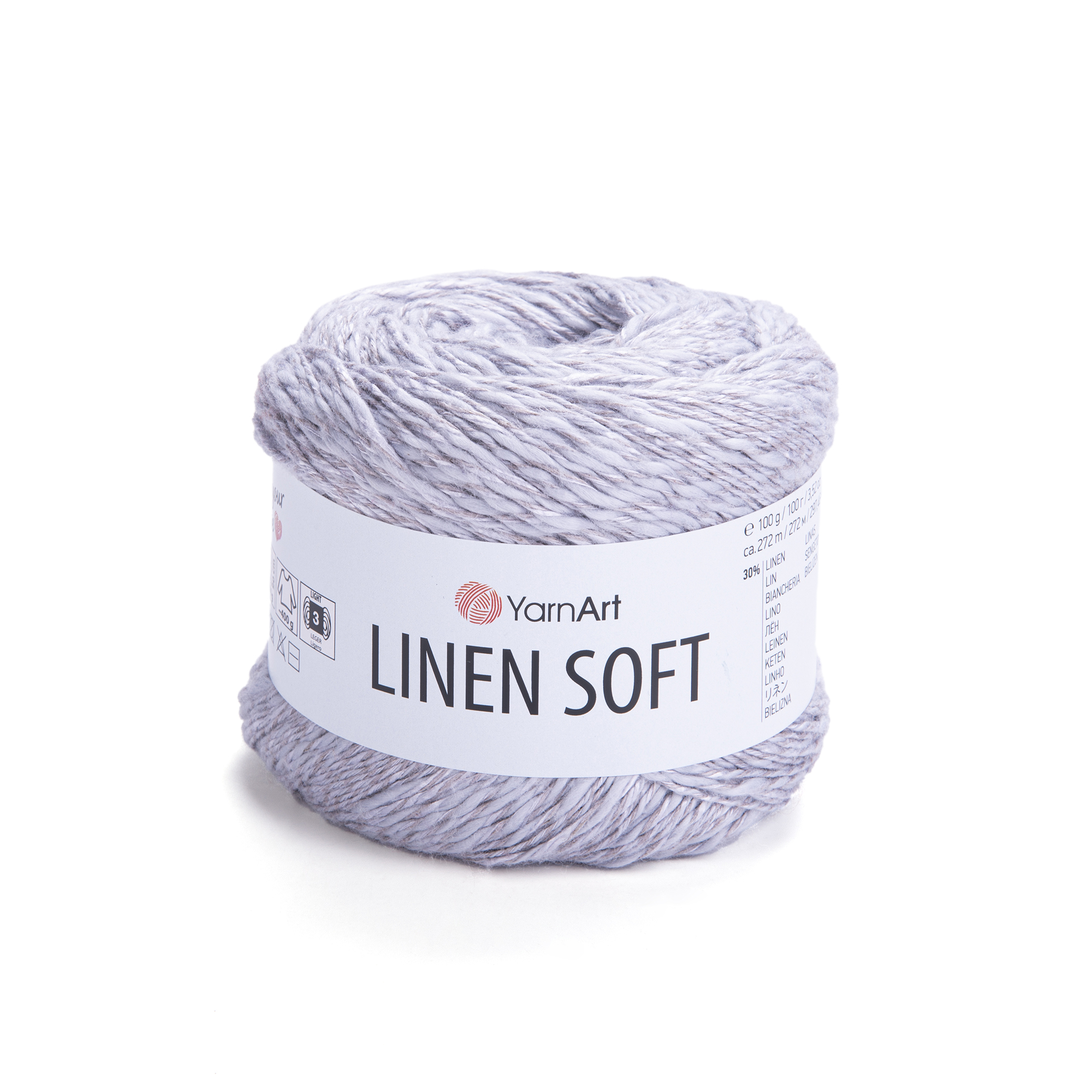 YarnArt Linen soft 7320 světle šedá