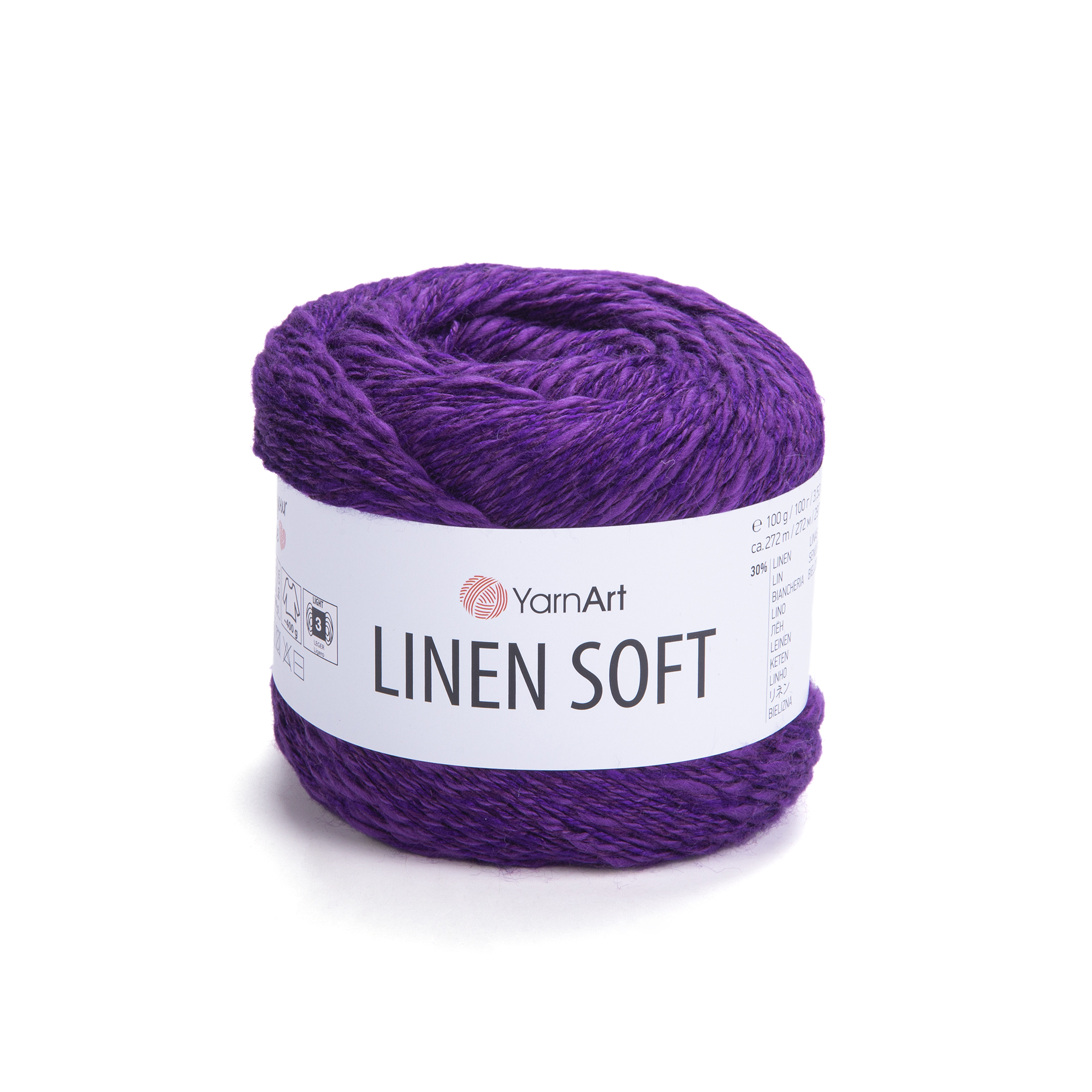 YarnArt Linen soft 7324 fialová
