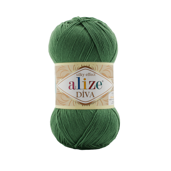 Příze Alize Diva 910 matná zelená