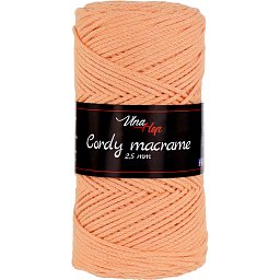 Vlna-hep Cordy macrame VH 2,5mm 8011 meruňková