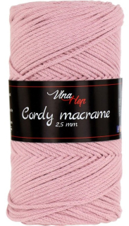 Vlna-hep Cordy macrame VH 2,5mm 8003 růžová