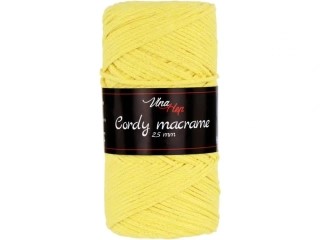 Vlna-hep Cordy macrame VH 2,5mm 8184 žlutá