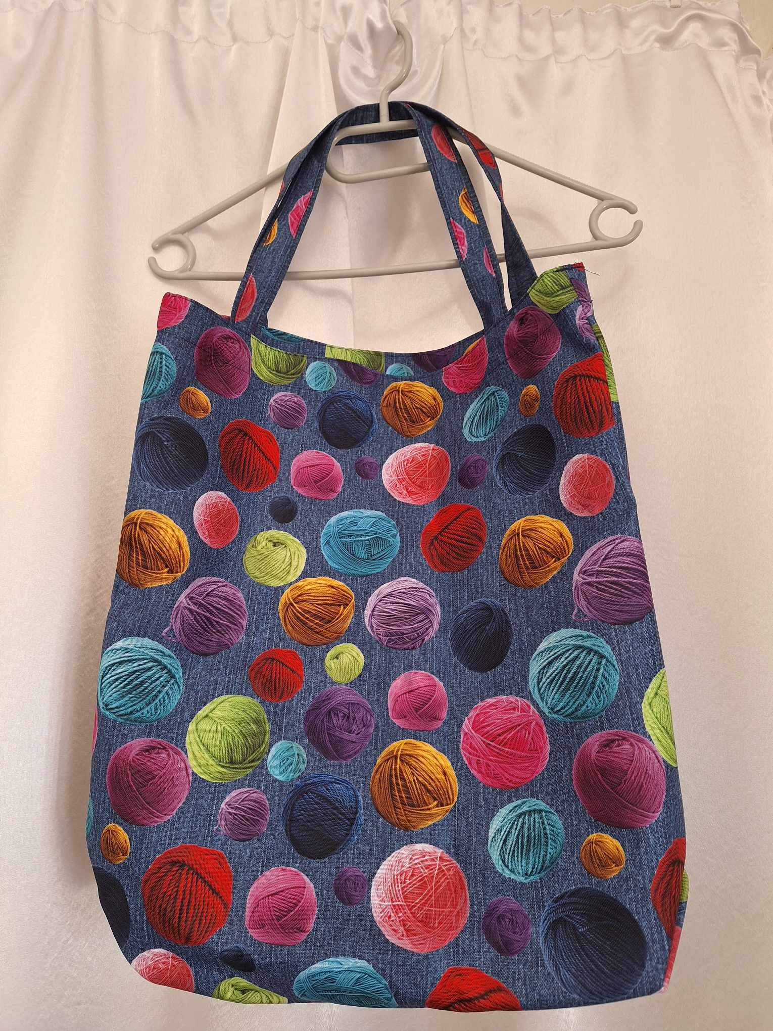 Taška vzor č.15 - klubíčka na jeansové