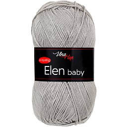 Vlna-hep Elen baby 41027 středně šedá