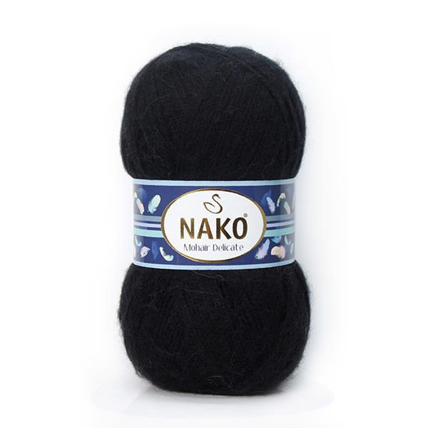Nako Mohair delicate 6130 černá
