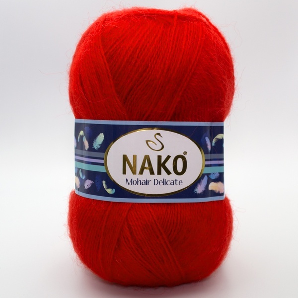 Nako Mohair delicate 6150 jasně červená