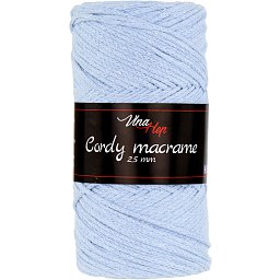 Vlna-hep Cordy macrame VH 2,5mm 8422 světle modrá