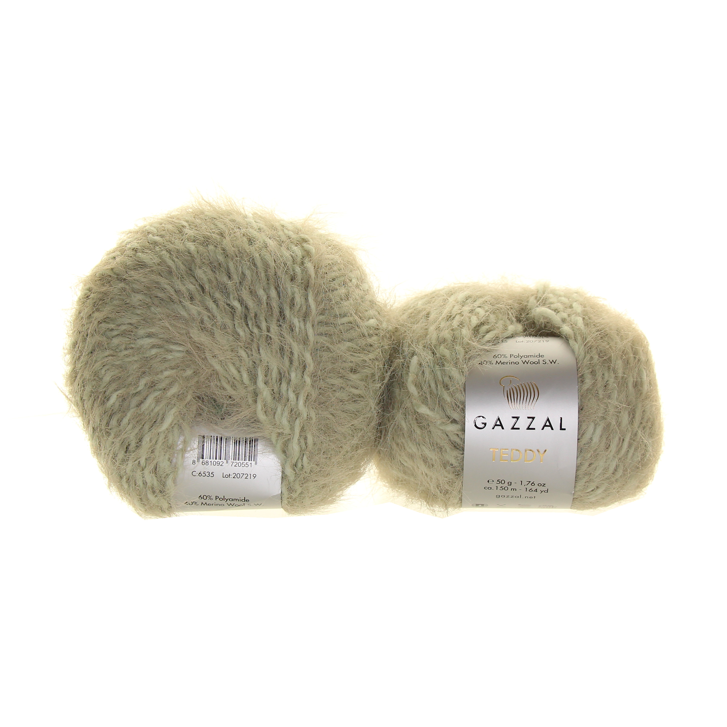 Gazzal Teddy 6535 vodově zelená s šedou