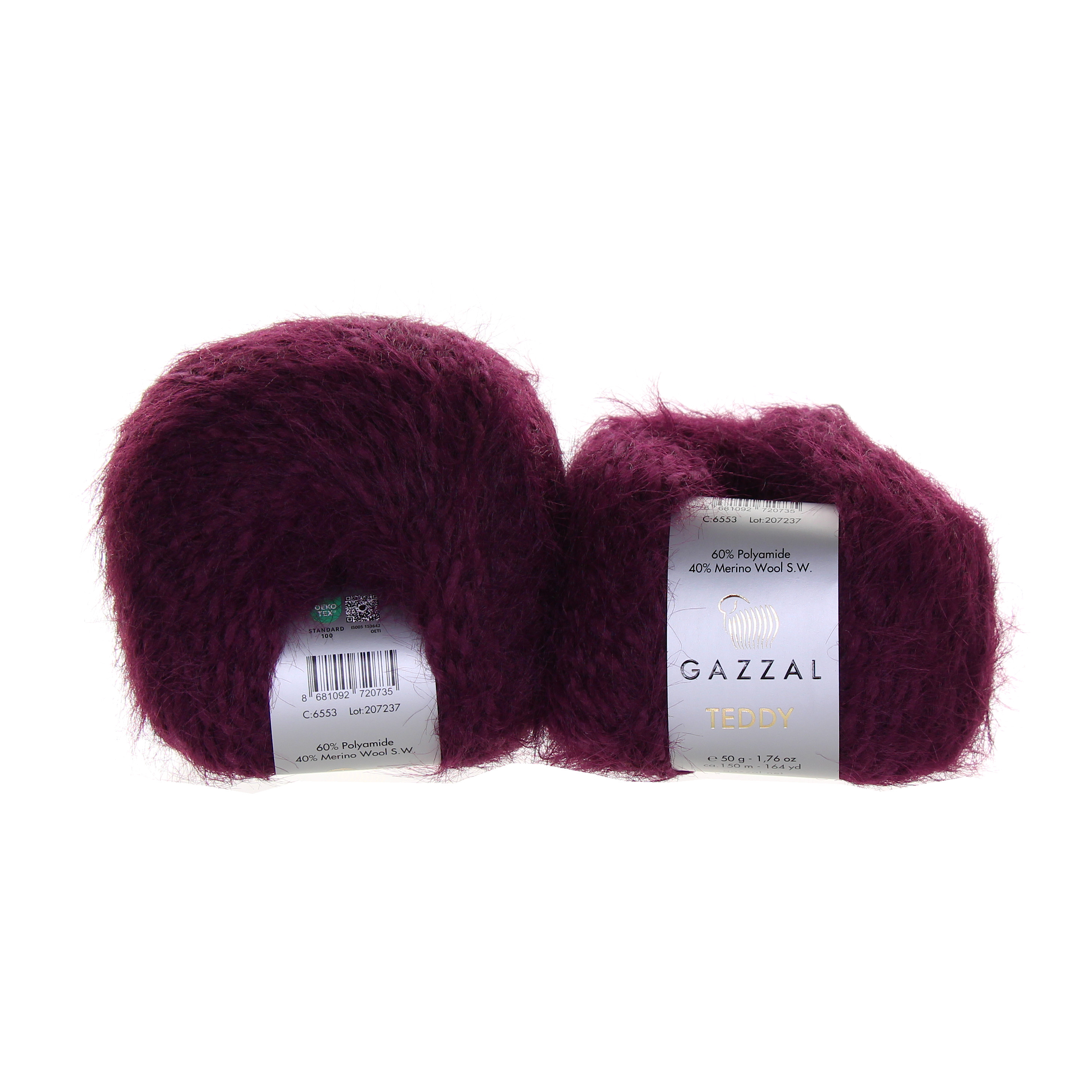 Gazzal Teddy 6553 vínově fialová