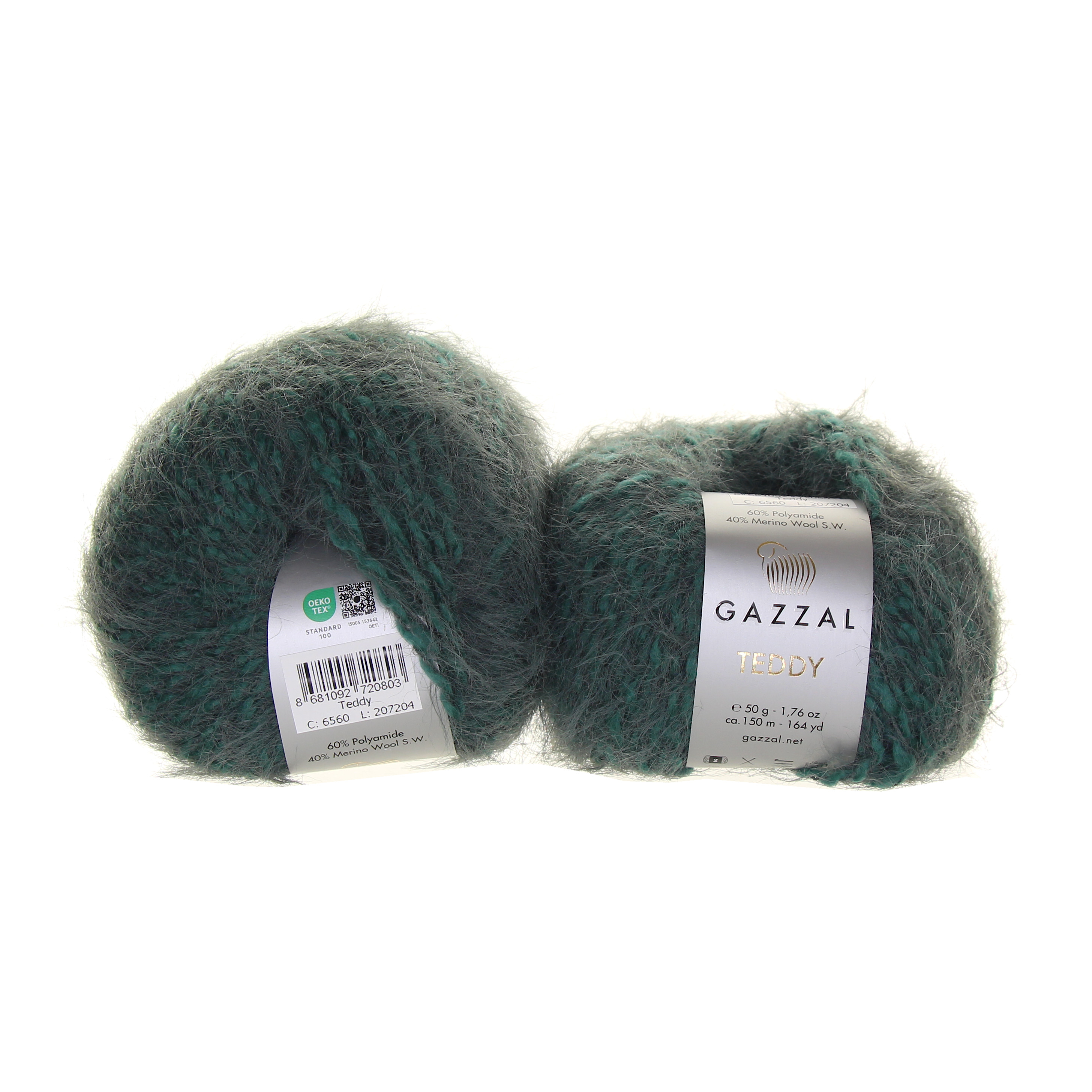 Gazzal Teddy 6560 petrolejově zelená