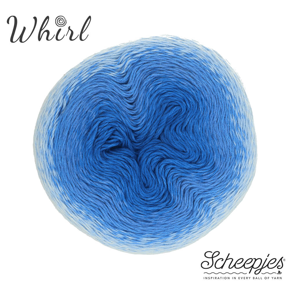 Whirl Sheepjes 556 modrý melír