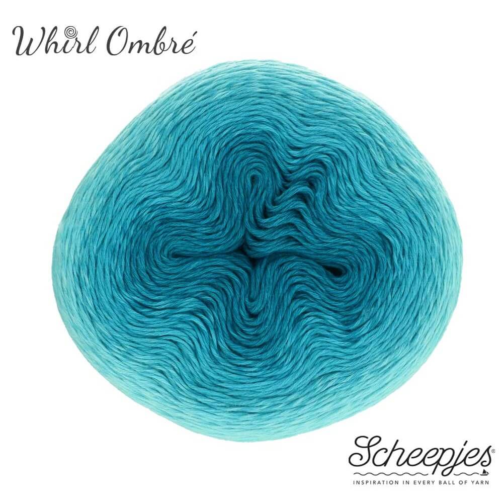 Whirl Sheepjes 559 tyrkysový melír