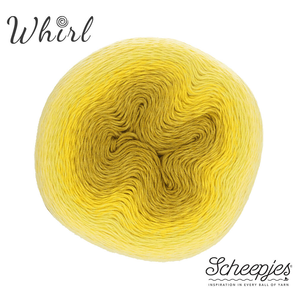 Whirl Sheepjes 551 žlutý melír