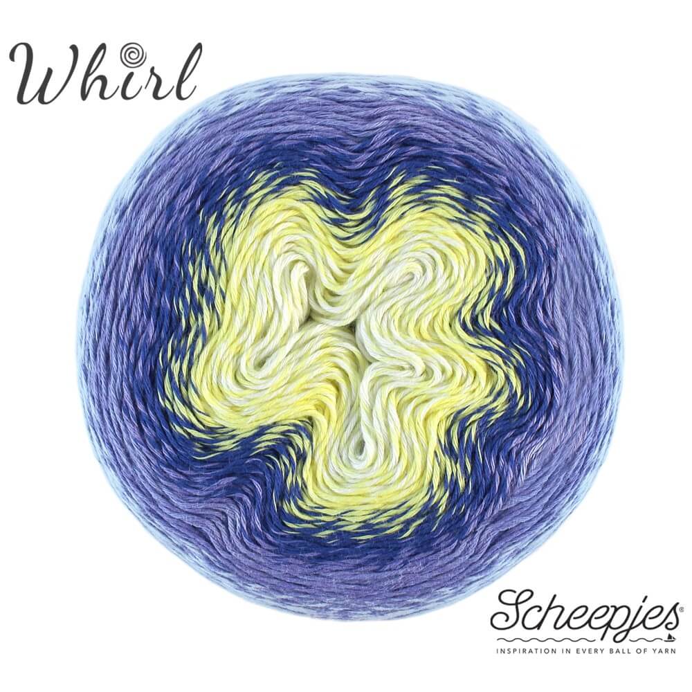Whirl Sheepjes 772 fialovo-žlutá