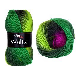 Vlna-hep Waltz 5722 zeleno-fuchsiová
