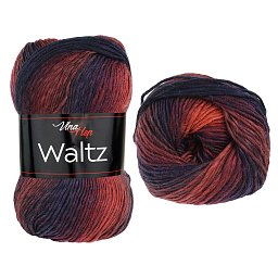 Vlna-hep Waltz 5717 vínovo-rezavá