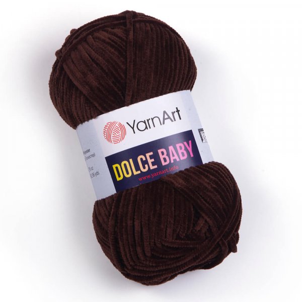 YarnArt Dolce BABY 775 tmavě hnědá