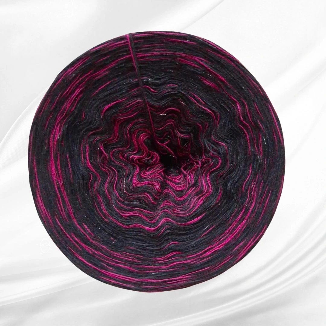 Rosie melange 1000m 3N - černá, cassic, černý lurex