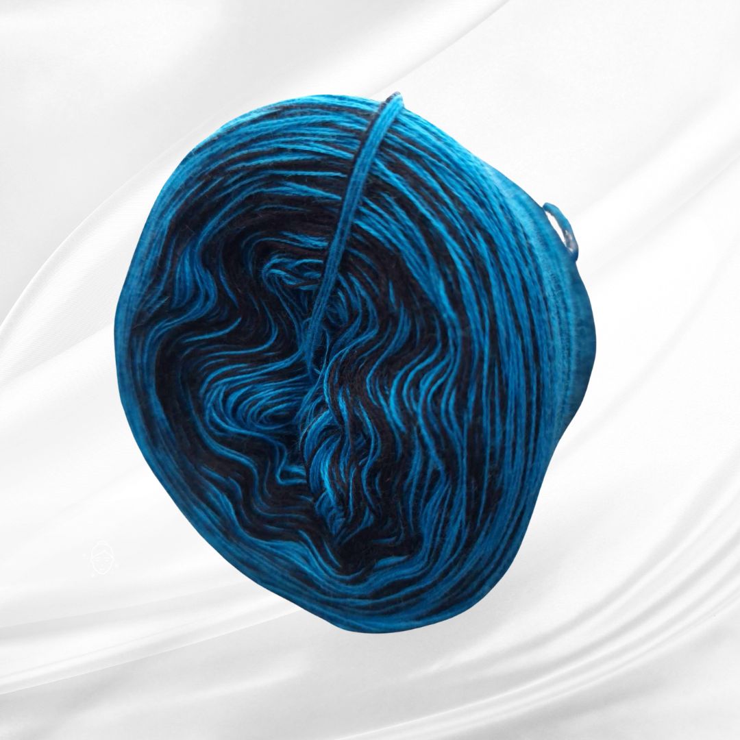 Kulíšek čtyřnitka 4N/250m - 017 tmavší tyrkys+černá