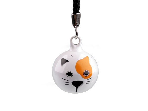 Rolnička kovová 10 - kočka bílá