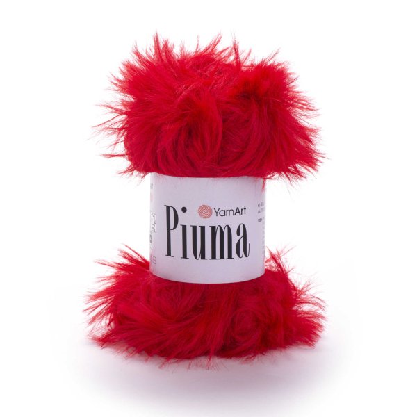 YarnArt Příze Piuma 4414 červená
