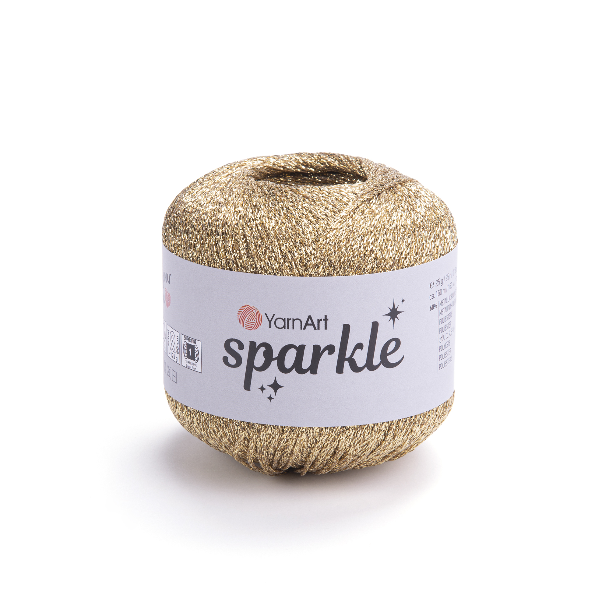 YarnArt Příze Sparkle 1306 světlá zlatá