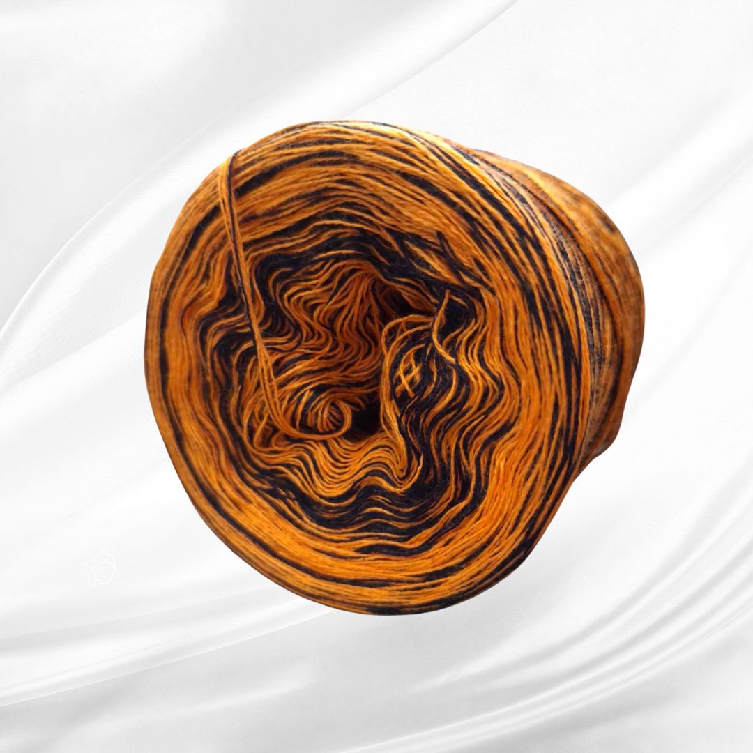 Kulíšek čtyřnitka 4N/220m - 029 oranžová+černá