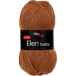 Vlna-hep Elen baby 41054 hnědo-rezavá