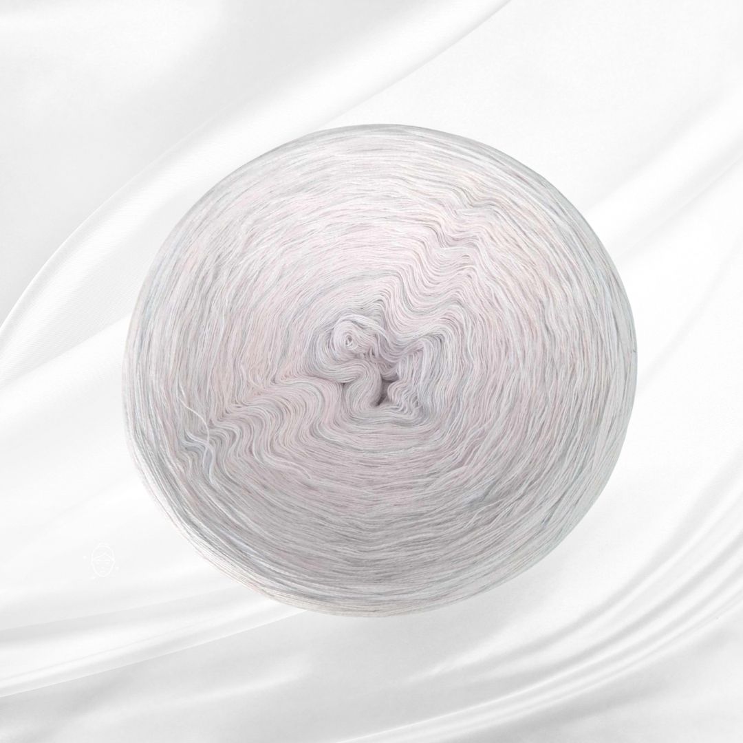 Rosie melange 4-nitka 1500m - 1005 světlounká šedo-růžovo-bílá