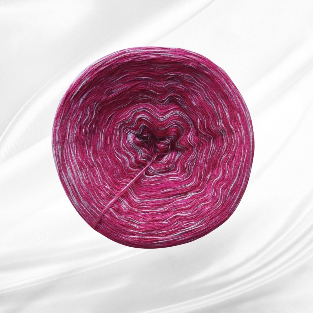 Rosie melange 4-nitka 1500m - 1007 vínovo-šedá melange