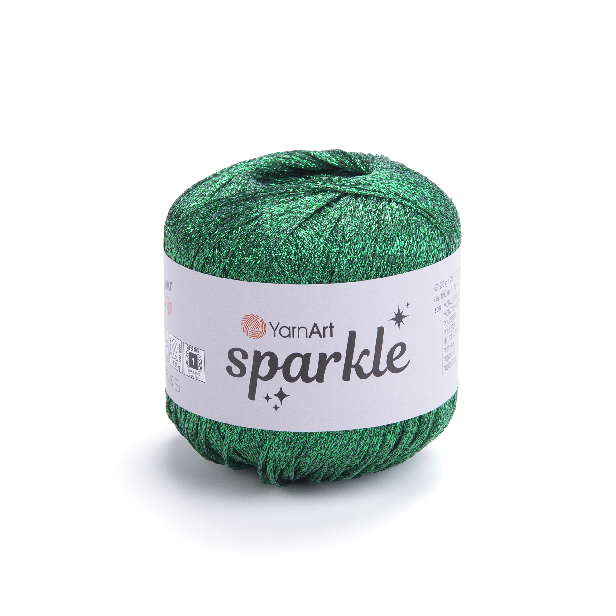 YarnArt Příze Sparkle 1333 tmavě zelená