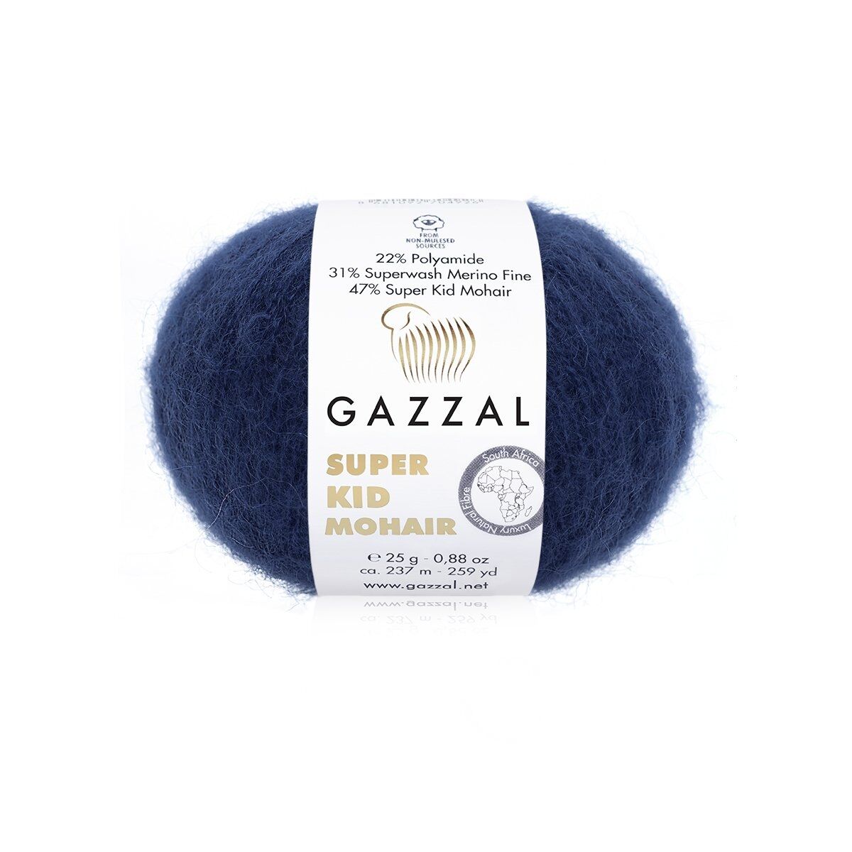 Příze Super Kid Mohair 64417 jeansově modrá