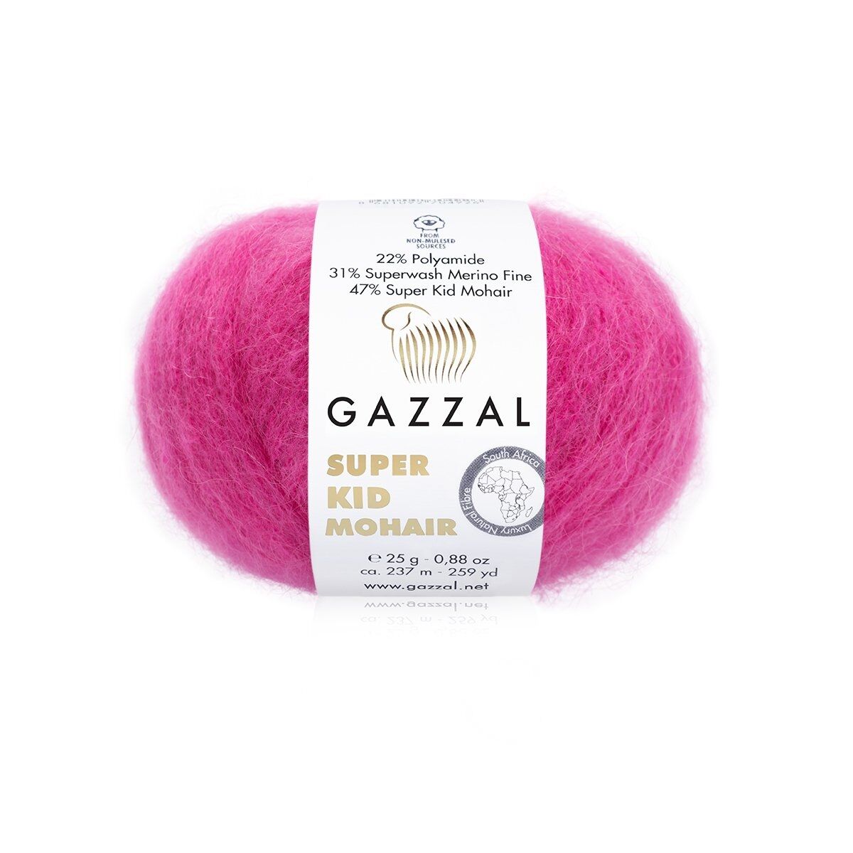 Příze Super Kid Mohair 64421 růžová