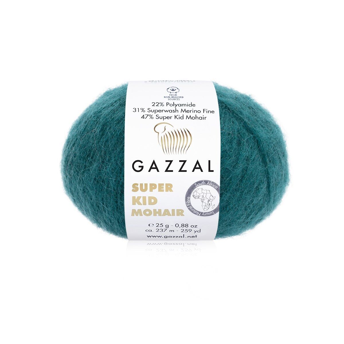 Příze Super Kid Mohair 64425 mořská modrá